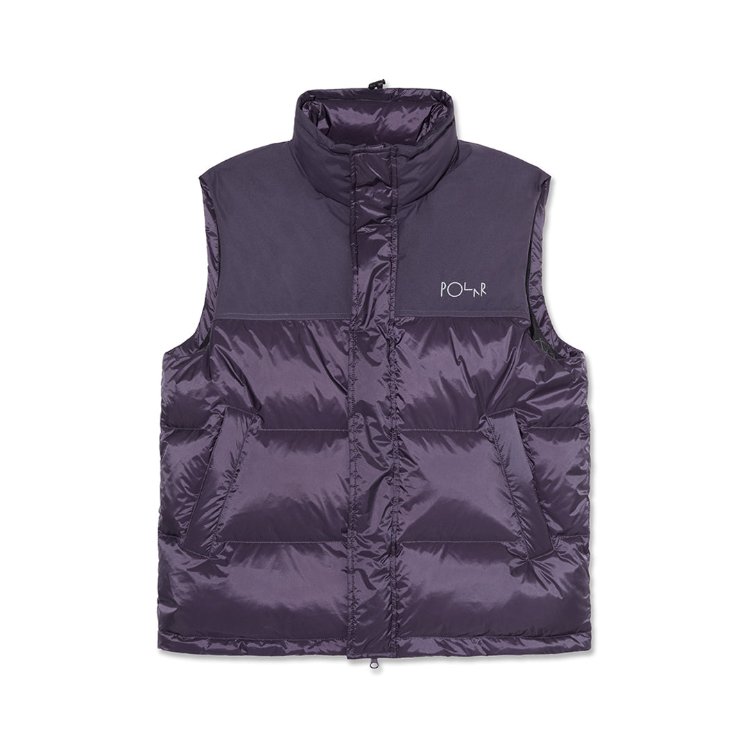 POLAR SKATE CO. （ポーラー スケート カンパニー）| BASIC PUFFER VEST / DARK VIOLET | スノーボード・スケートボードのTACTICS JAPAN