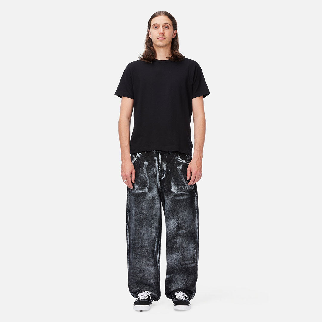 DIME（ダイム）| BAGGY DENIM PANTS / BLACK WHITEPRINT | スノーボード・スケートボードのTACTICS JAPAN