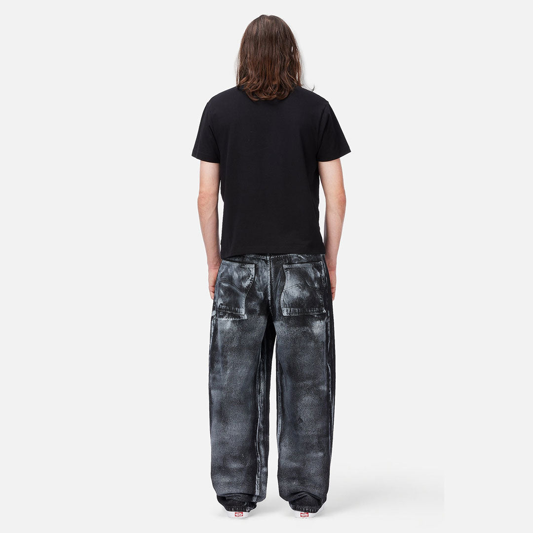DIME（ダイム）| BAGGY DENIM PANTS / BLACK WHITEPRINT | スノーボード・スケートボードのTACTICS JAPAN