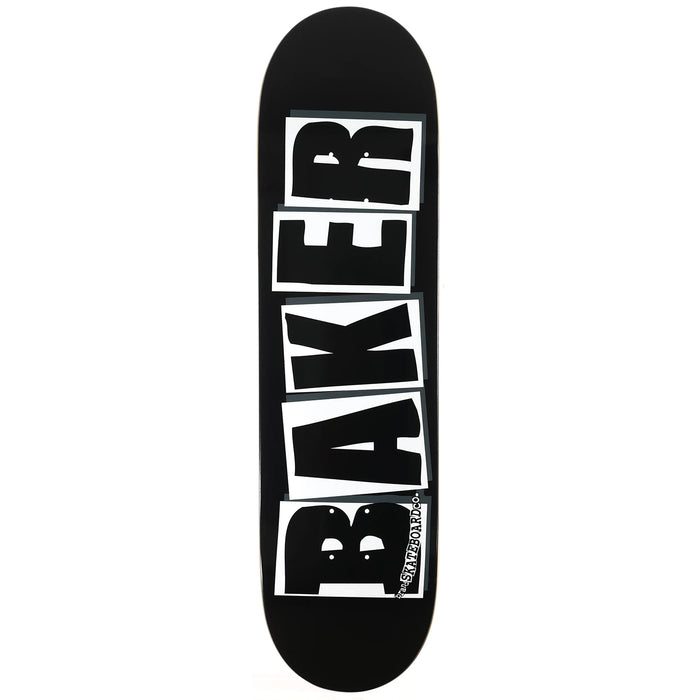 BRAND LOGO BLK/WHT DECK - 8.0