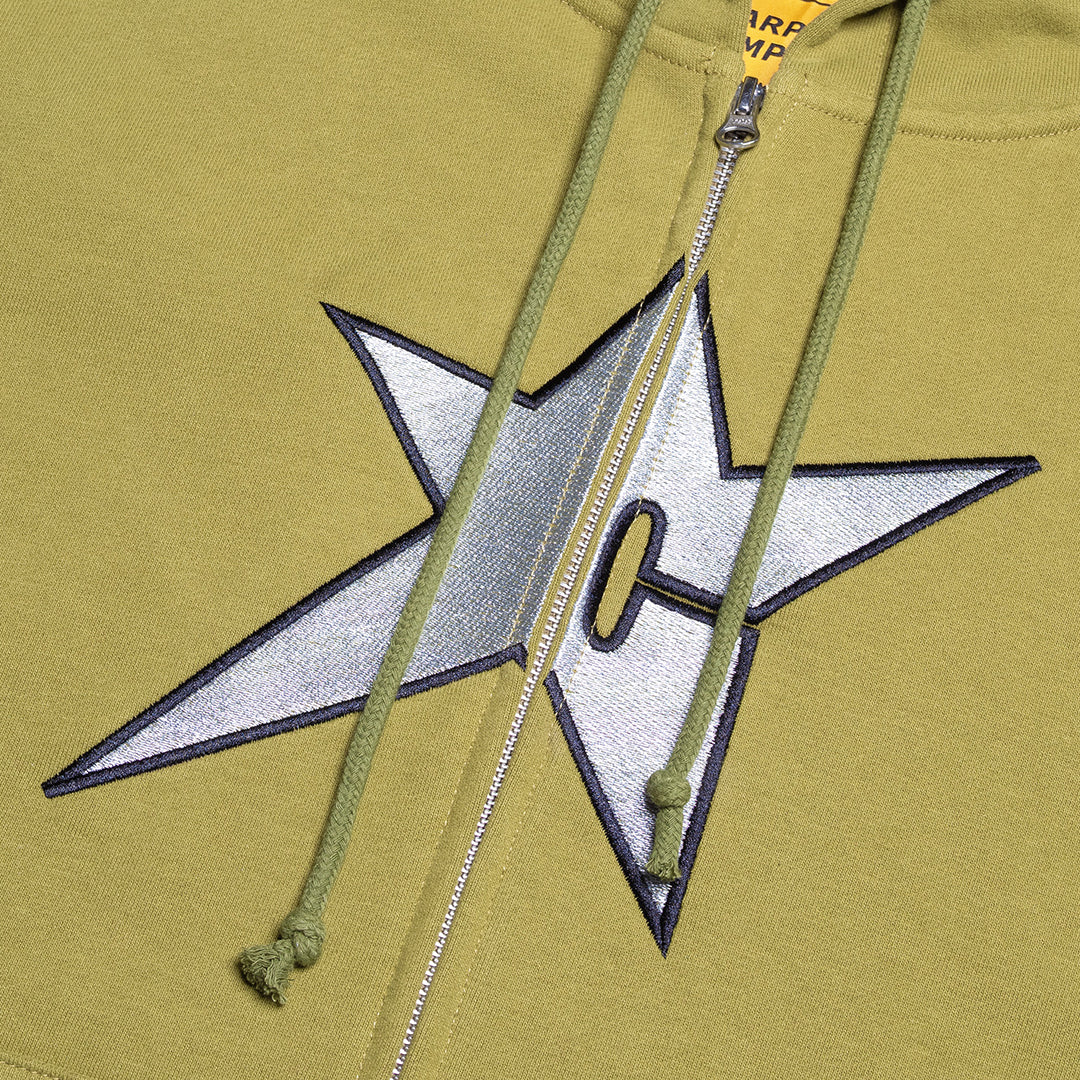 CARPET COMPANY（カーペット カンパニー）| C-STAR HOODIE / GREEN | スノーボード・スケートボードのTACTICS JAPAN