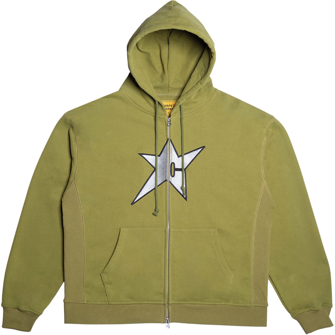 CARPET COMPANY（カーペット カンパニー）| C-STAR HOODIE / GREEN | スノーボード・スケートボードのTACTICS JAPAN
