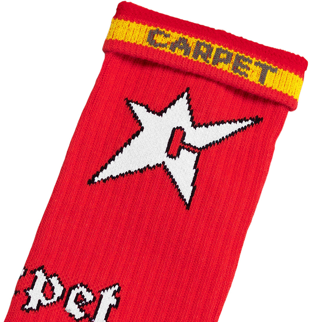 CARPET COMPANY（カーペット カンパニー）| C-STAR SOCK / RED | スノーボード・スケートボードのTACTICS JAPAN