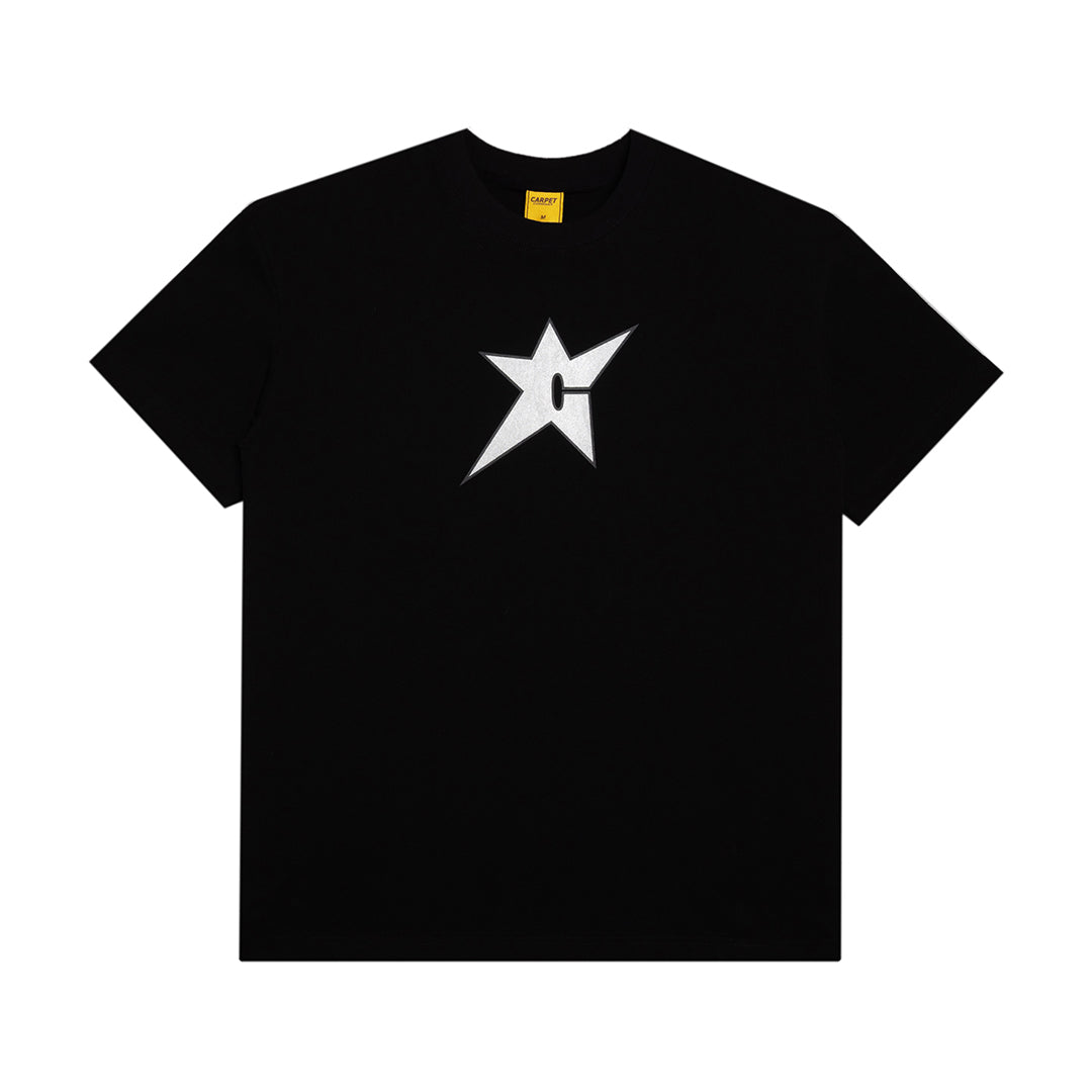 CARPET COMPANY（カーペット カンパニー）| C-STAR METALLIC TEE / BLACK | スノーボード・スケートボードのTACTICS JAPAN