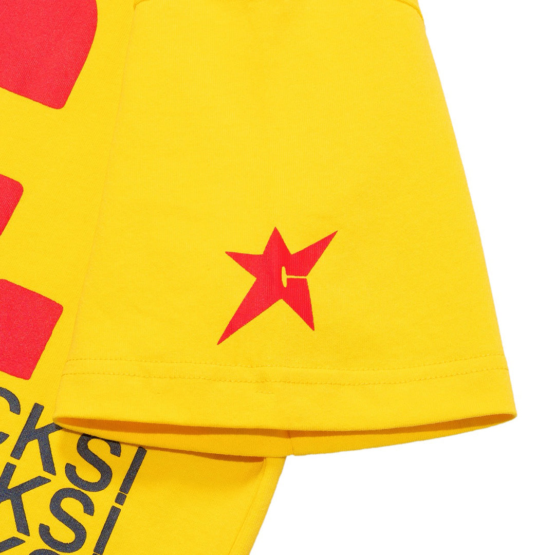 CARPET COMPANY（カーペット カンパニー）| C.C. SUCKS TEE / YELLOW