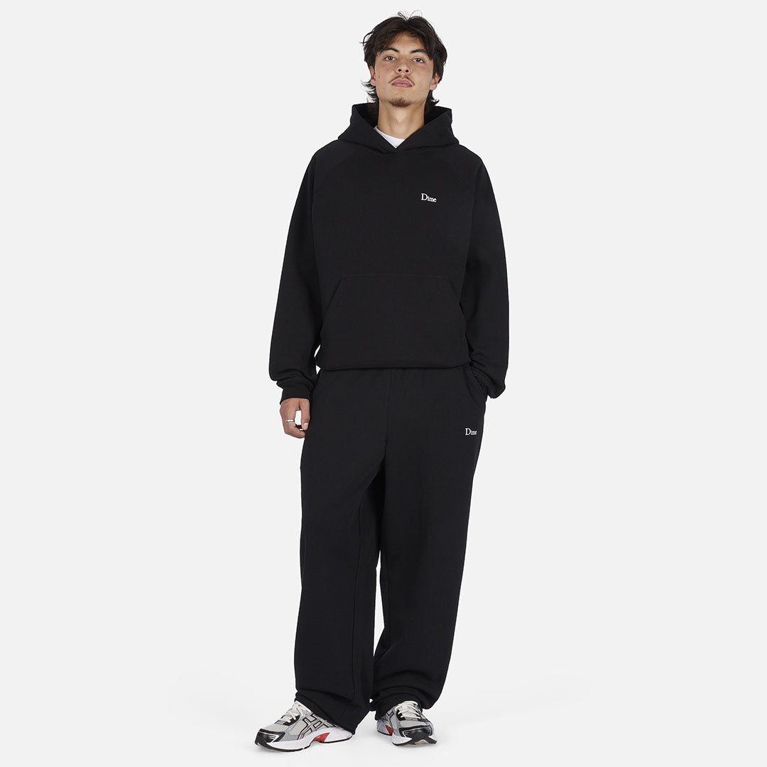DIME（ダイム）| CLASSIC SMALL LOGO HOODIE / BLACK | スノーボード・スケートボードのTACTICS JAPAN