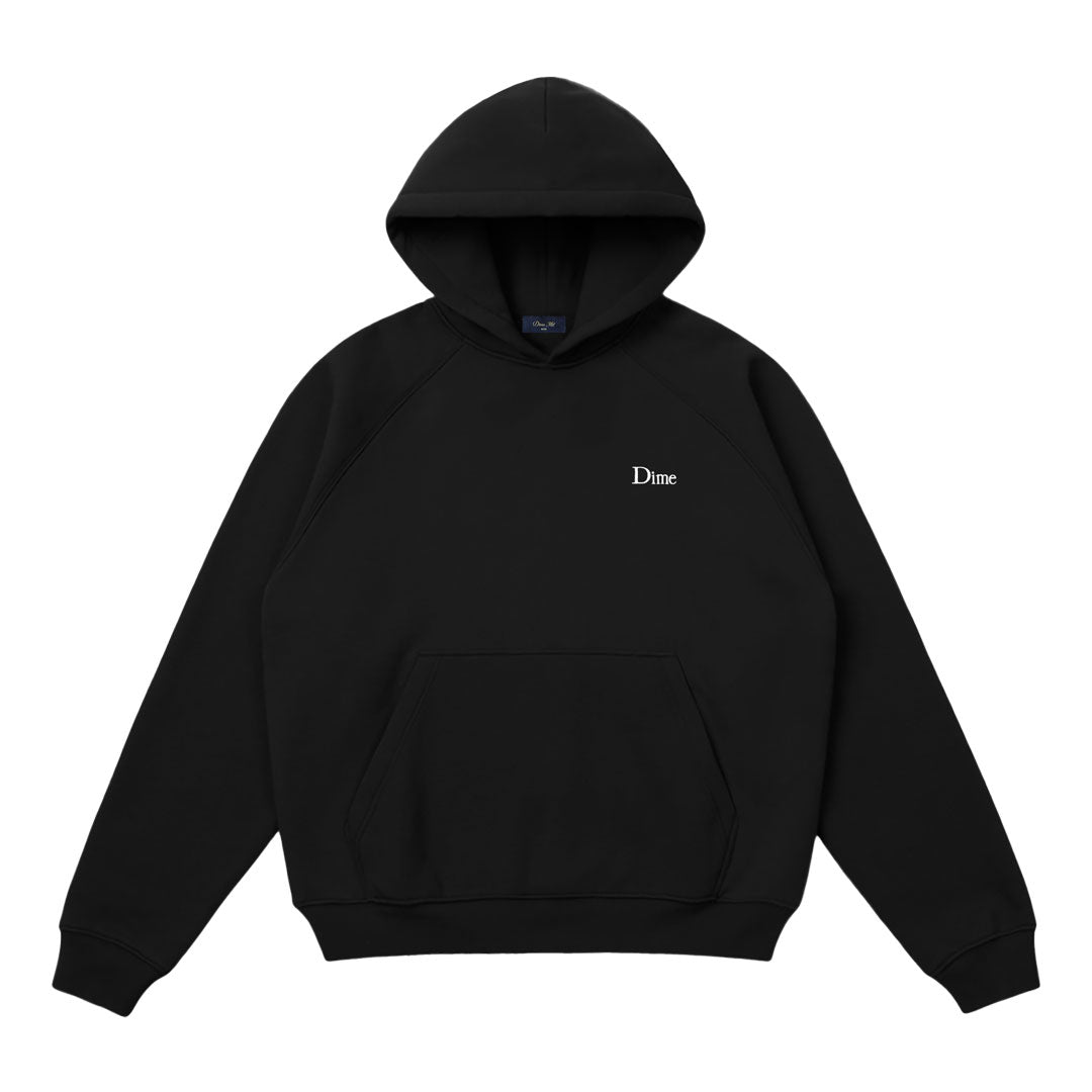 DIME（ダイム）| CLASSIC SMALL LOGO HOODIE / BLACK | スノーボード・スケートボードのTACTICS JAPAN