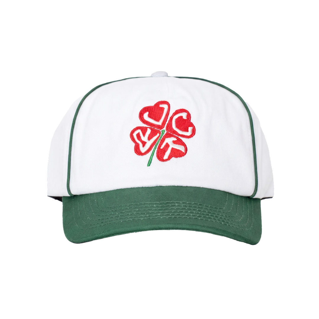 JACKER（ジャッカー）| CLOVER SNAPBACK 5 PANEL / WHITE/GREEN | スノーボード・スケートボードのTACTICS JAPAN