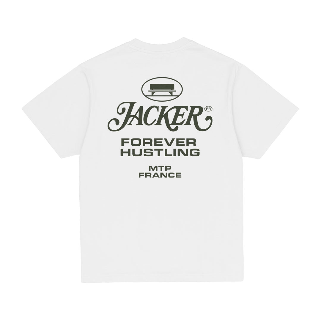 JACKER（ジャッカー）| COLLECTIVE T-SHIRT / WHITE | スノーボード・スケートボードのTACTICS JAPAN
