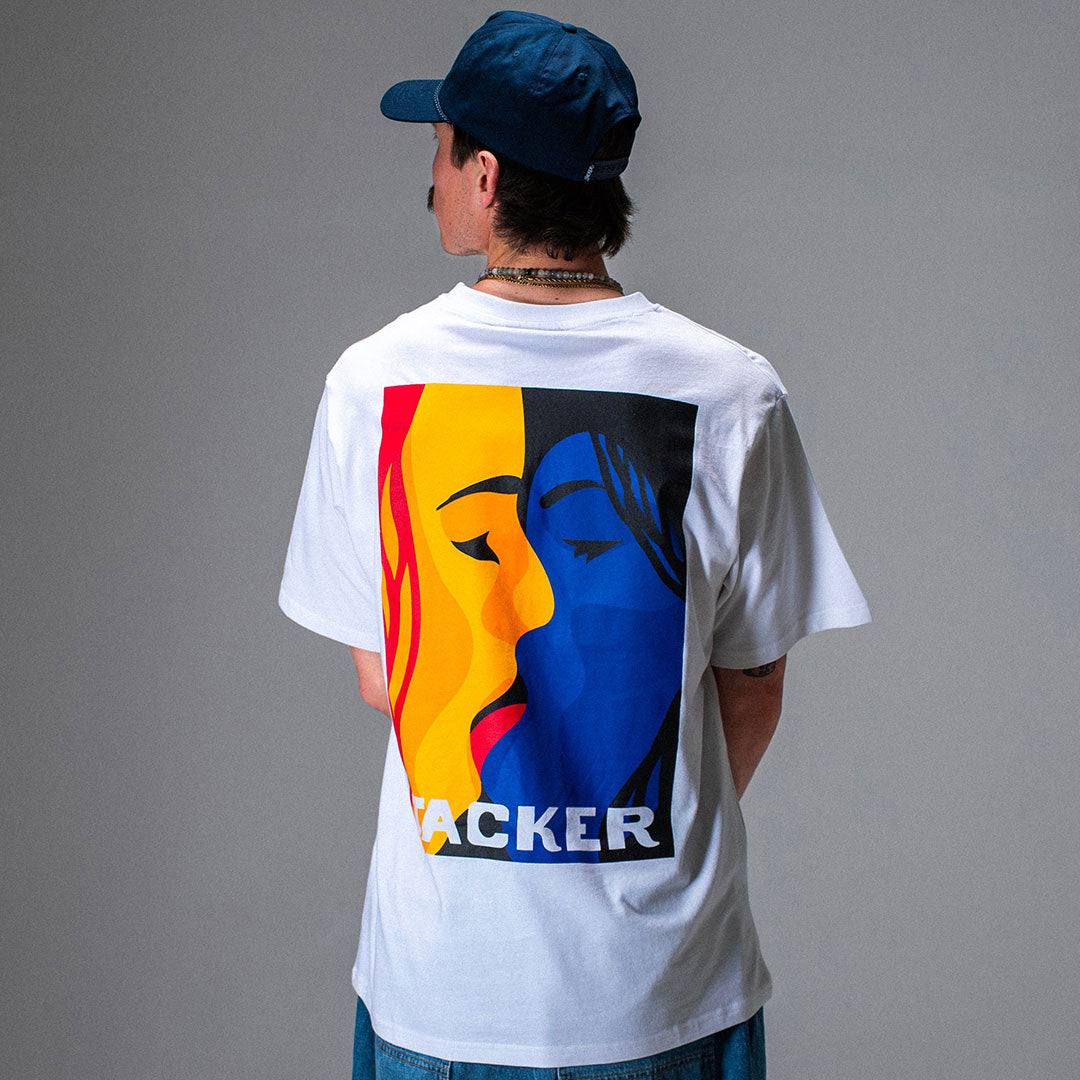 JACKER（ジャッカー）| COLOR PASSION T-SHIRT / WHITE | スノーボード・スケートボードのTACTICS JAPAN