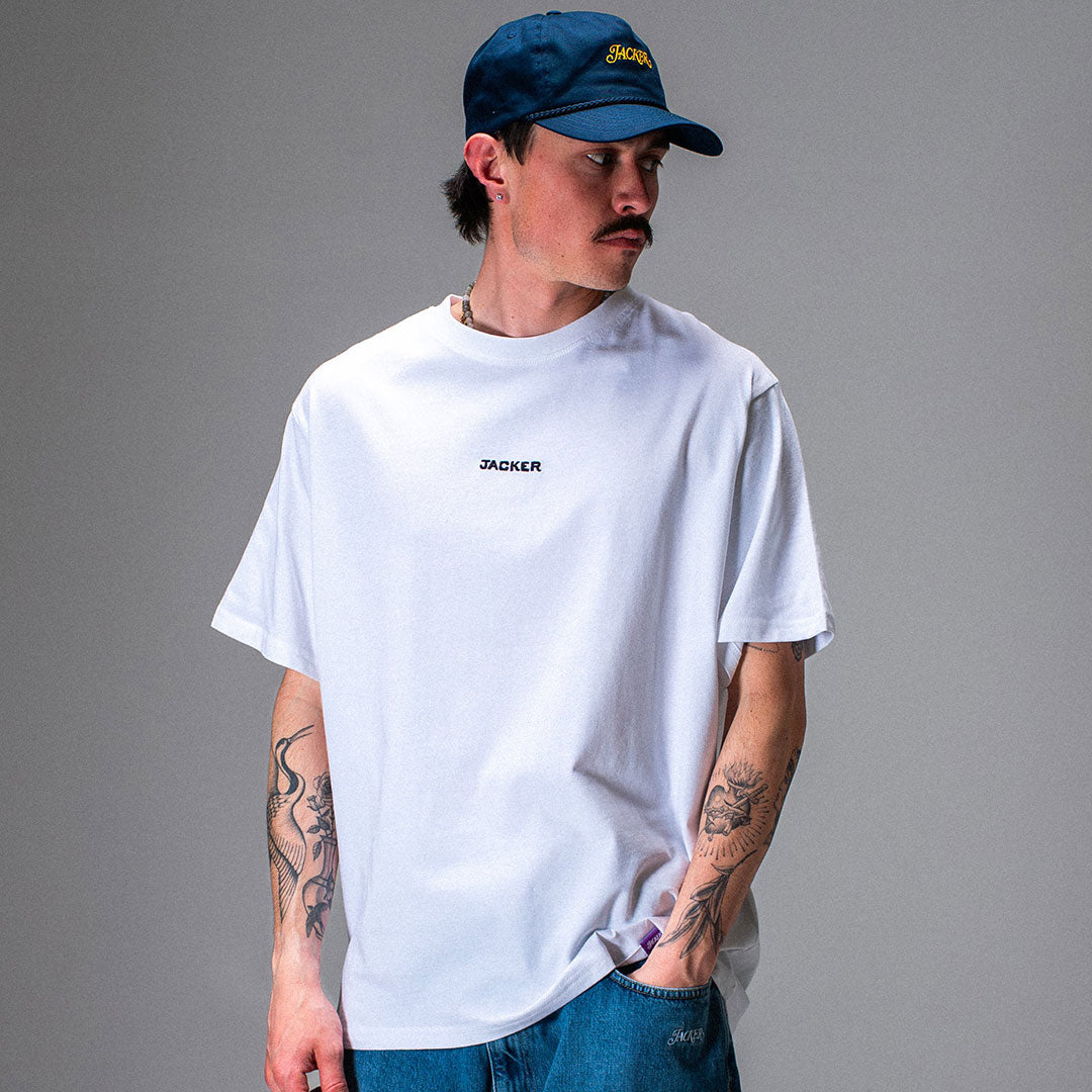 JACKER（ジャッカー）| COLOR PASSION T-SHIRT / WHITE | スノーボード・スケートボードのTACTICS JAPAN