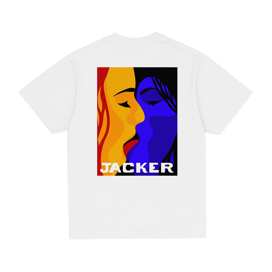 JACKER（ジャッカー）| COLOR PASSION T-SHIRT / WHITE | スノーボード・スケートボードのTACTICS JAPAN