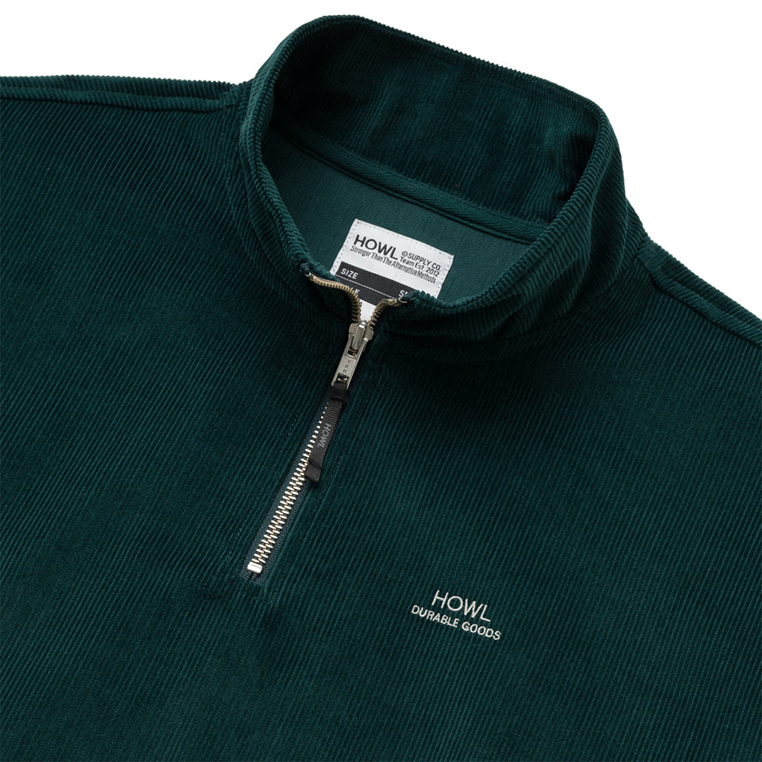 HOWL SUPPLY（ハウル サプライ）| CORDUROY HALF ZIP / GREEN