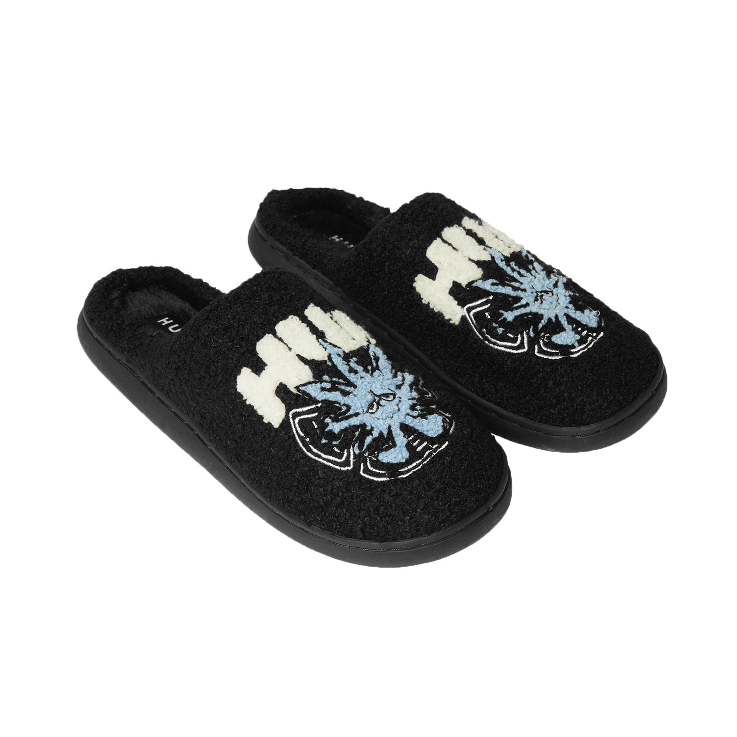 HUF WORLDWIDE（ハフ ワールドワイド）| SNOW ANGEL FUZZY SLIPPER / BLACK | スノーボード・スケートボードのTACTICS JAPAN
