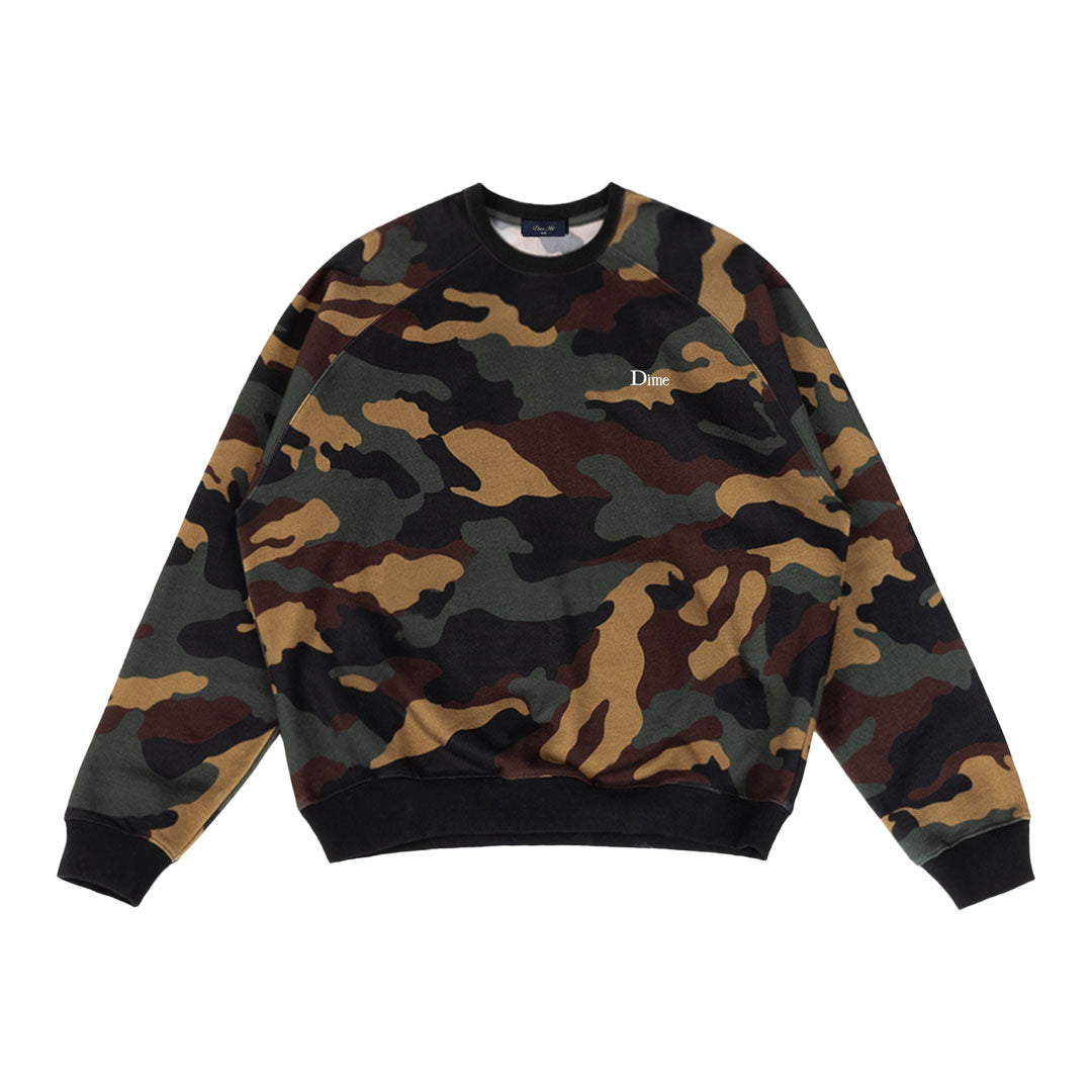 DIME（ダイム）| CLASSIC LOGO CREWNECK / DARK CAMO | スノーボード・スケートボードのTACTICS JAPAN