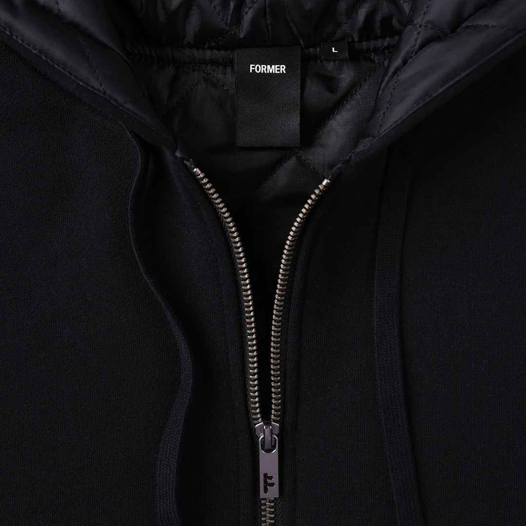 FORMER（フォーマー） | CRUX LINED ZT HOOD / BLACK | スノーボード・スケートボードのTACTICS JAPAN