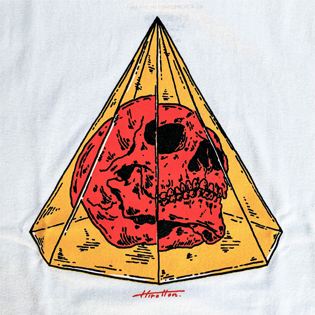 TIMESCAN（タイムスキャン）| CRYSTAL SKULL T-SHIRT / WHITE | スノーボード・スケートボードのTACTICS JAPAN
