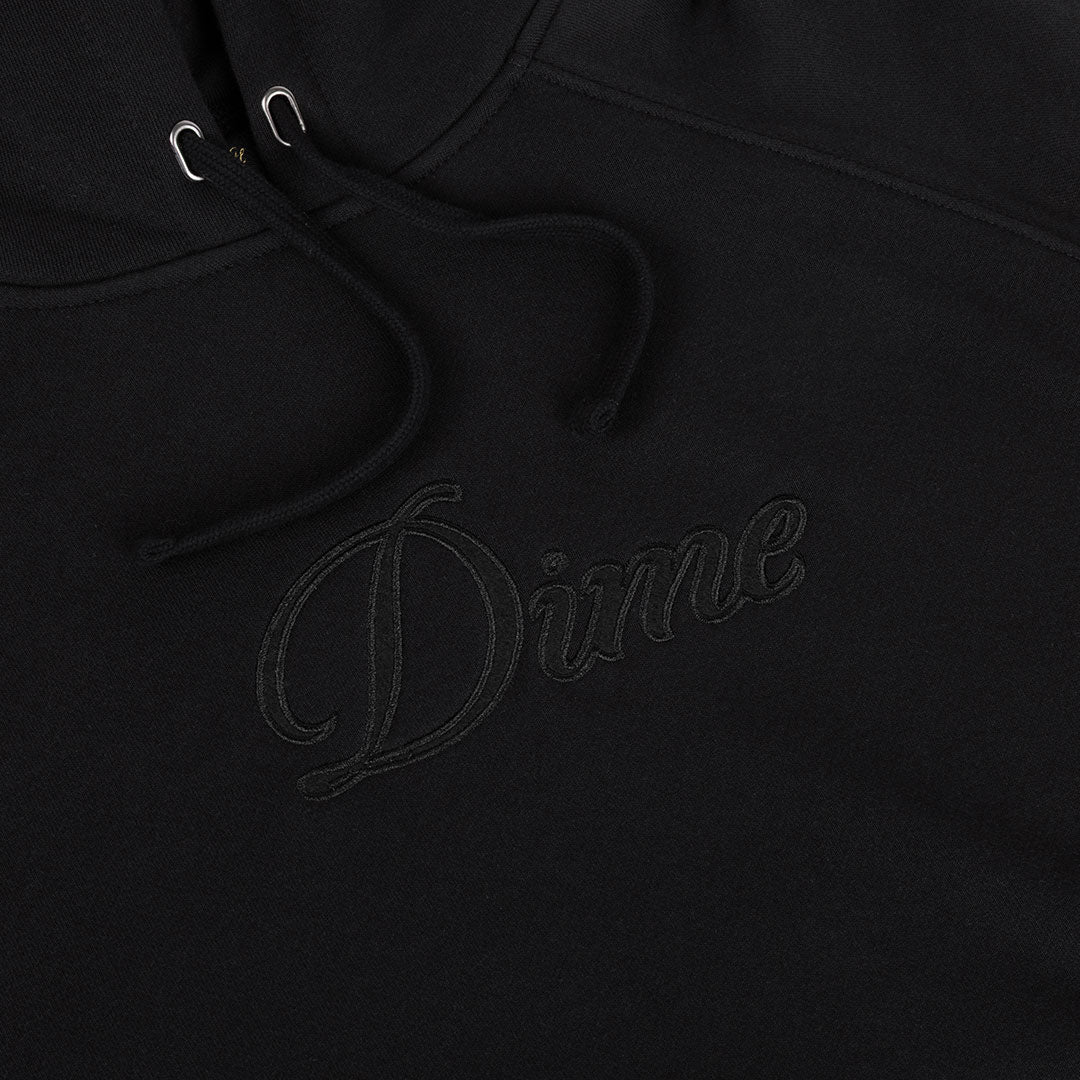 DIME（ダイム）| CURSIVE HOODIE / BLACK | スノーボード・スケートボードのTACTICS JAPAN