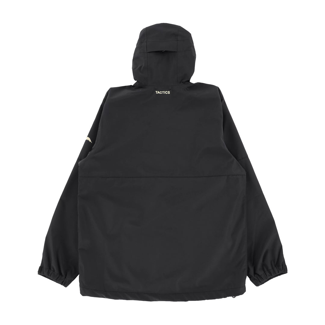 TACTICS（タクティクス）| CASCADIA 3L RAINBREAKER JACKET / BLACK | スノーボード・スケートボードのTACTICS JAPAN