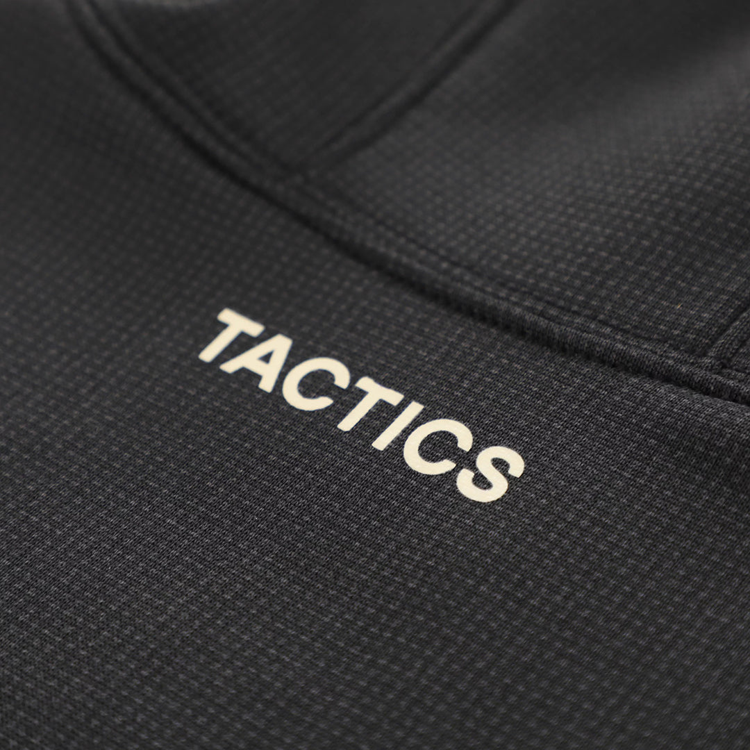 TACTICS（タクティクス）| CASCADIA POLARTEC MICROGRID ZIP HOODIE / BLACK | スノーボード・スケートボードのTACTICS JAPAN