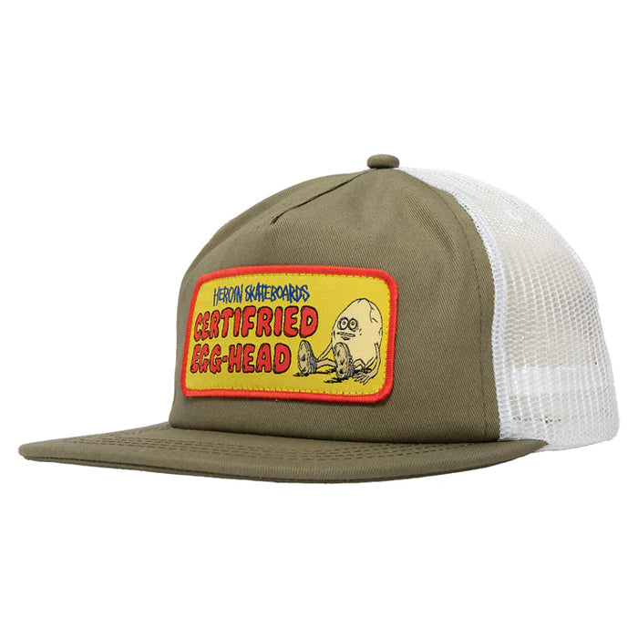 CERTIFRIED OLIVE TRUCKER HAT