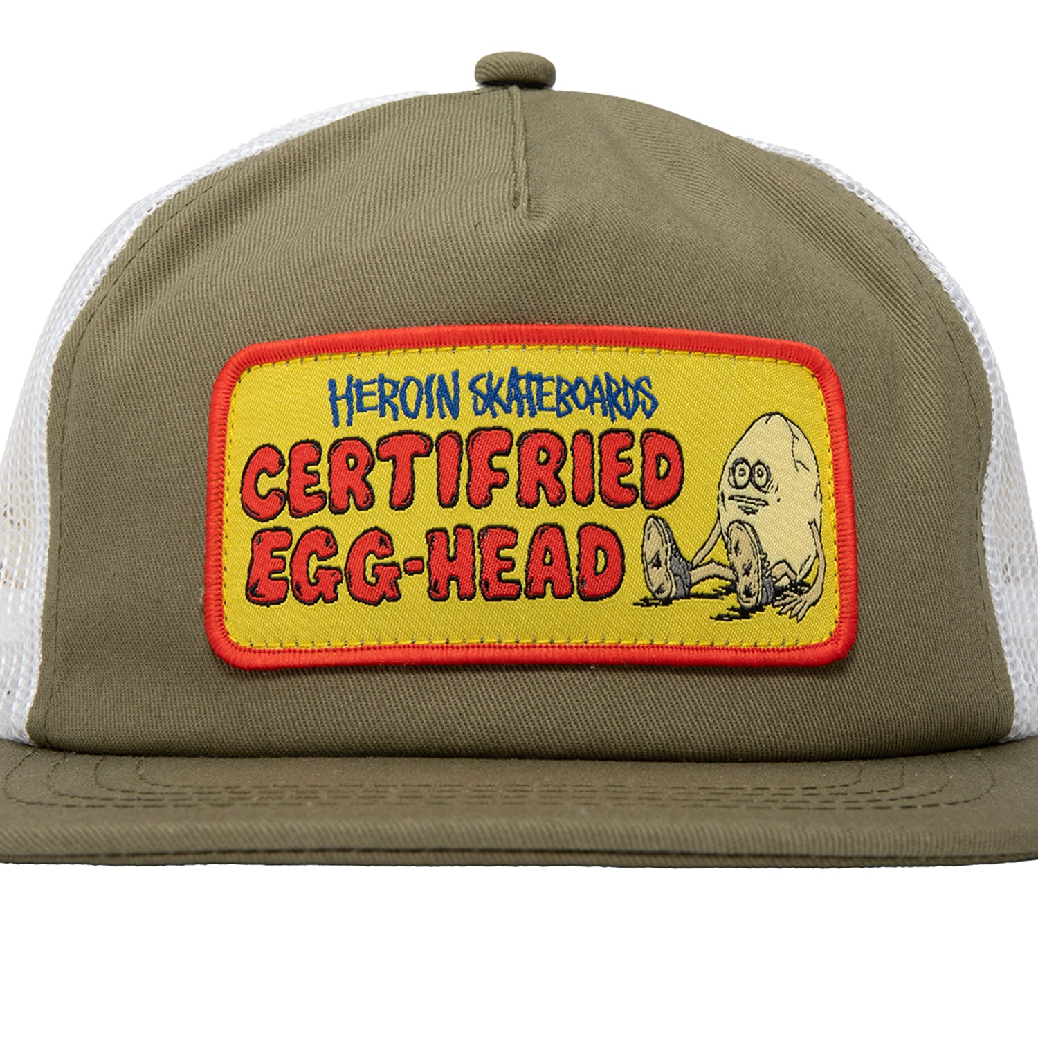 CERTIFRIED OLIVE TRUCKER HAT