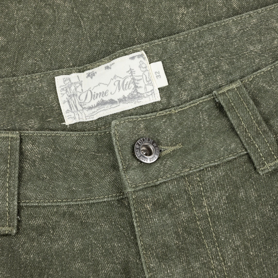 DIME MTL（ダイム モントリオール）| CLASSIC DENIM SHORTS / ELECTRIC GREEN | スノーボード・スケートボードのTACTICS JAPAN
