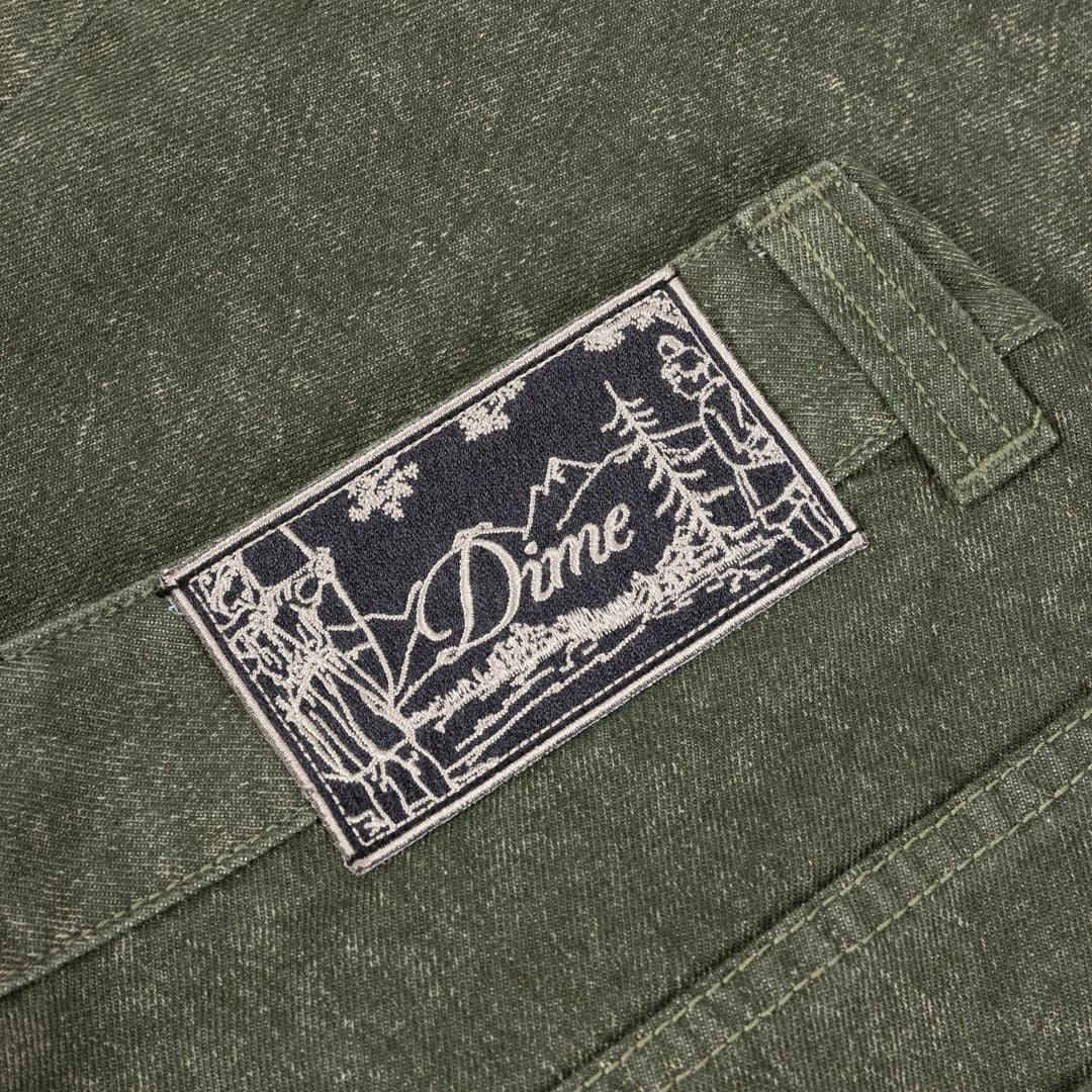 DIME MTL（ダイム モントリオール）| CLASSIC DENIM SHORTS / ELECTRIC GREEN | スノーボード・スケートボードのTACTICS JAPAN