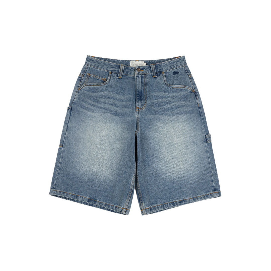 DIME MTL（ダイム モントリオール）| CLASSIC DENIM SHORTS / SANDBLASTED INDIGO | スノーボード・スケートボードのTACTICS JAPAN