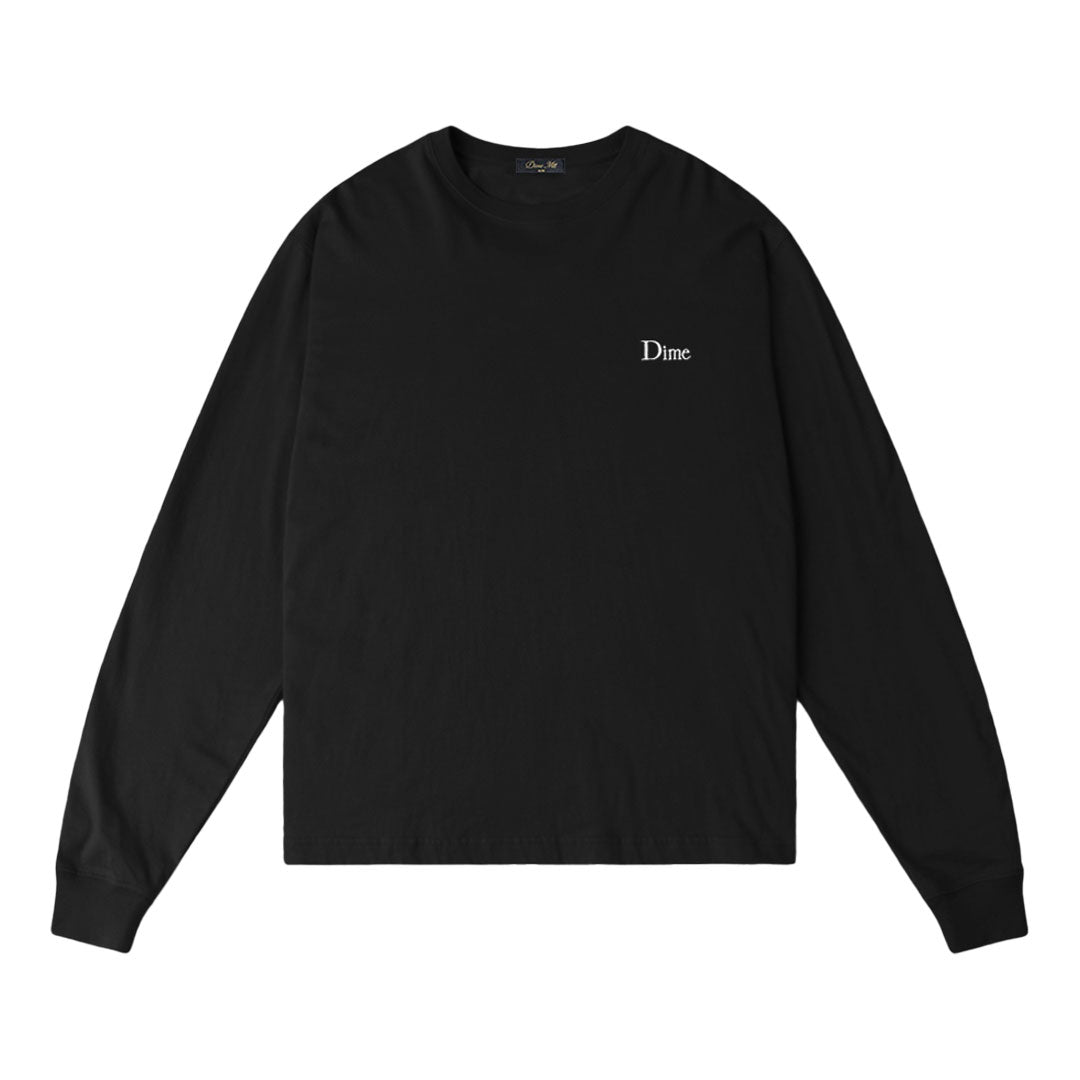 CLASSIC SMALL LOGO LS T-SHIRT / BLACK