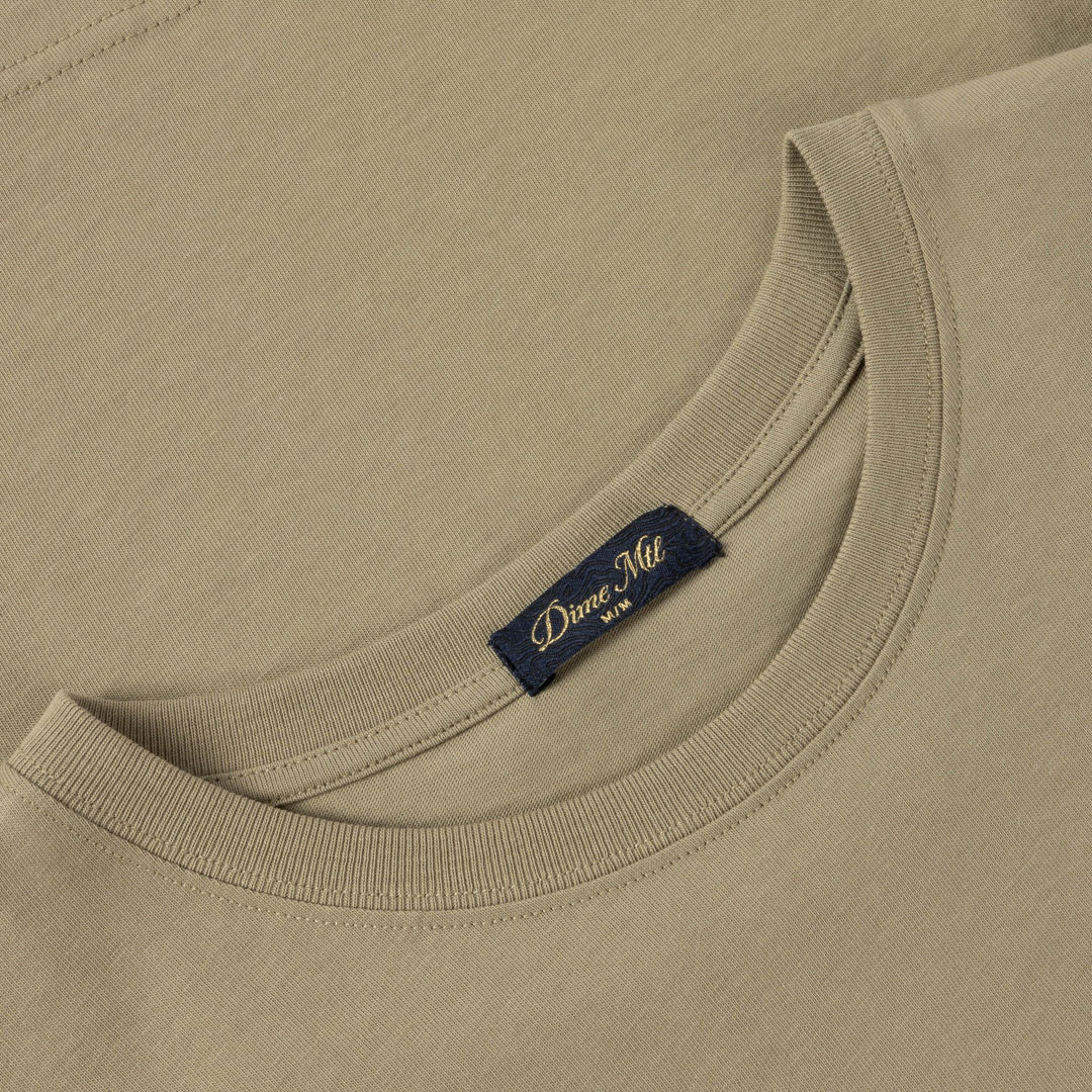 DIME MTL（ダイム モントリオール）| CLASSIC SMALL LOGO T-SHIRT / MILITARY OLIVE | スノーボード・スケートボードのTACTICS JAPAN
