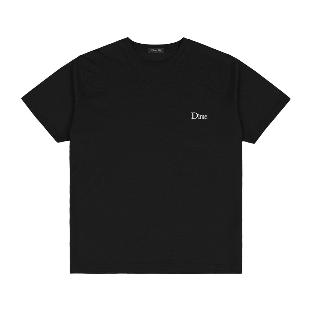DIME MTL（ダイム モントリオール）| CLASSIC SMALL LOGO T-SHIRT / BLACK | スノーボード・スケートボードのTACTICS JAPAN