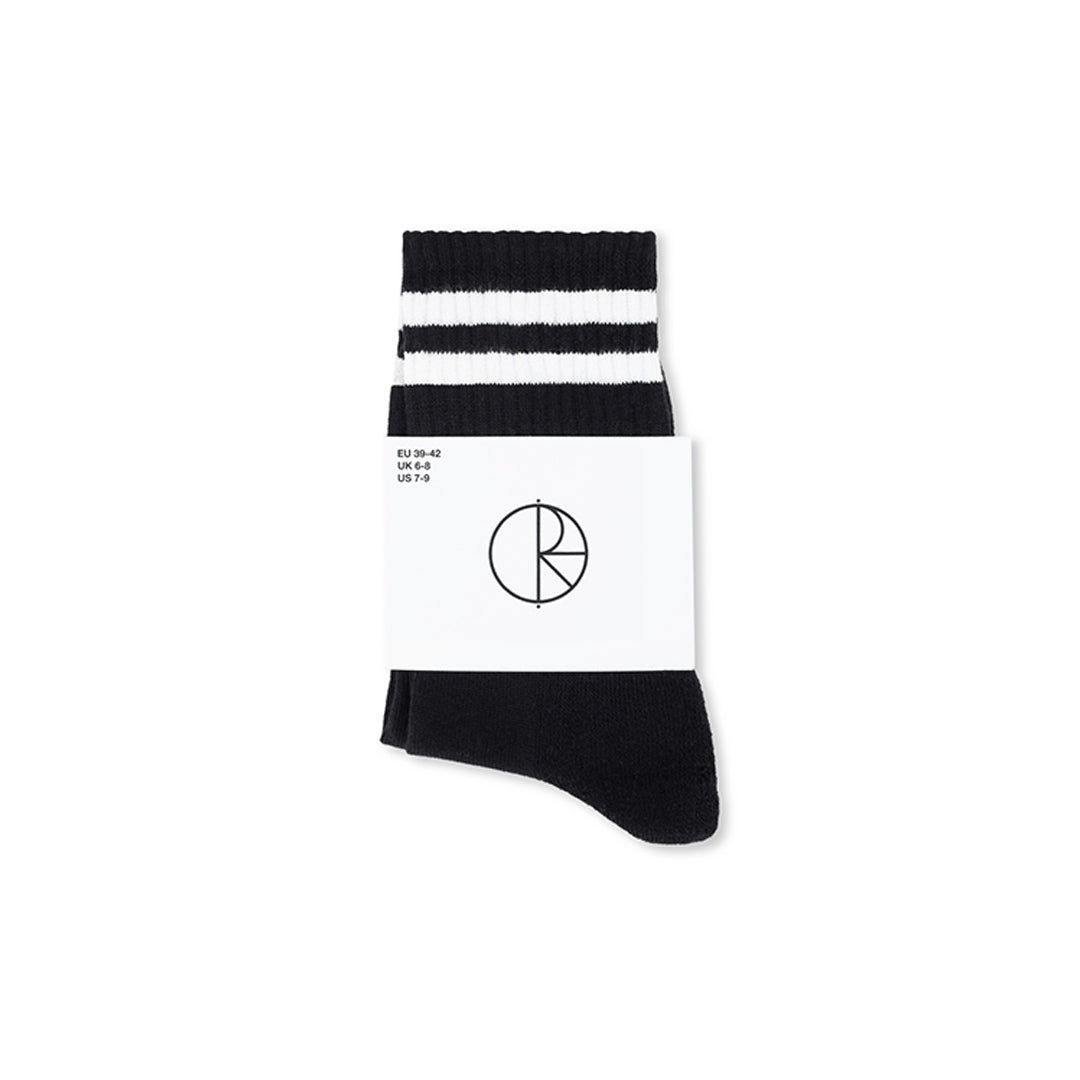 POLAR SKATE CO. （ポーラー スケート カンパニー）| HAPPY SAD RIB SOCKS / BLACK | スノーボード・スケートボードのTACTICS JAPAN