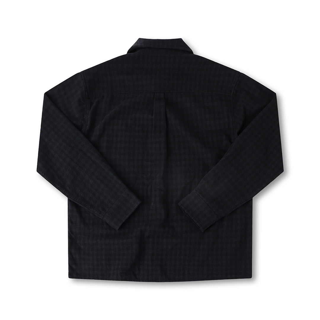 FORMER（フォーマー）| CRUX FLANNEL LS SHIRT / BLACK | スノーボード・スケートボードのTACTICS JAPAN