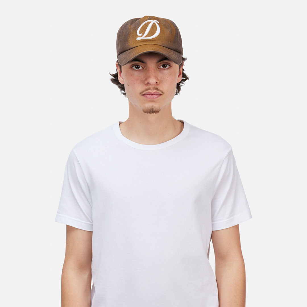 DIME MTL（ダイム モントリオール）| CURSIVE DENIM WORKER CAP / BROWN WASHED | スノーボード・スケートボードのTACTICS JAPAN