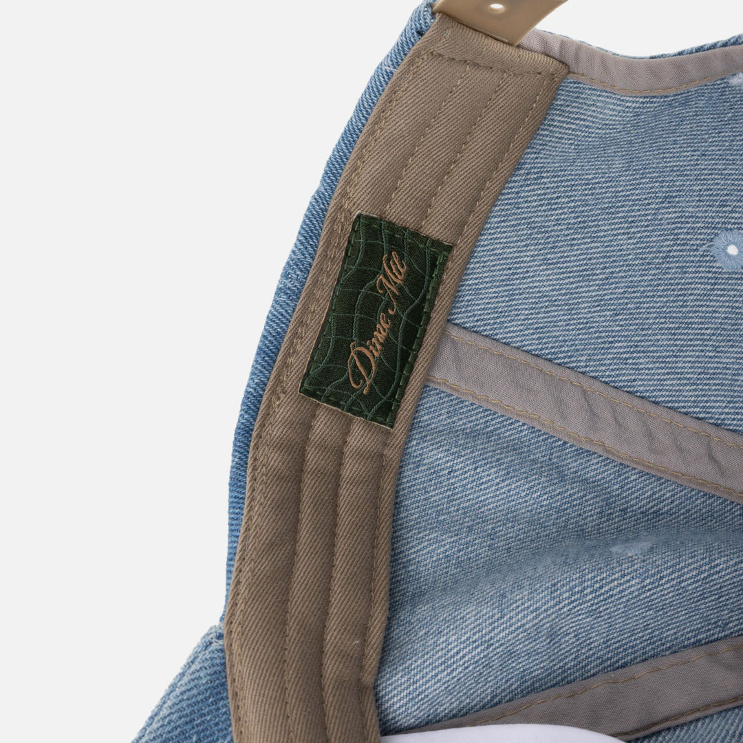 DIME MTL（ダイム モントリオール）| CURSIVE DENIM WORKER CAP / BLUE WASHED | スノーボード・スケートボードのTACTICS JAPAN