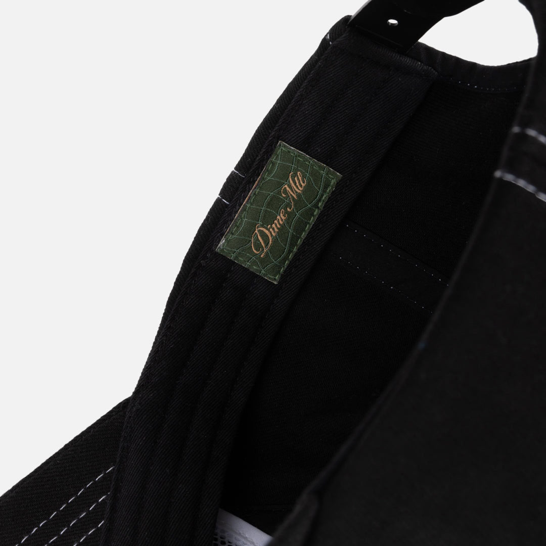 DIME MTL（ダイム モントリオール）| CURSIVE DENIM WORKER CAP / BLACK WASHED | スノーボード・スケートボードのTACTICS JAPAN