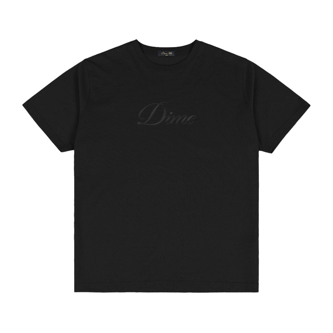 CURSIVE T-SHIRT / BLACK