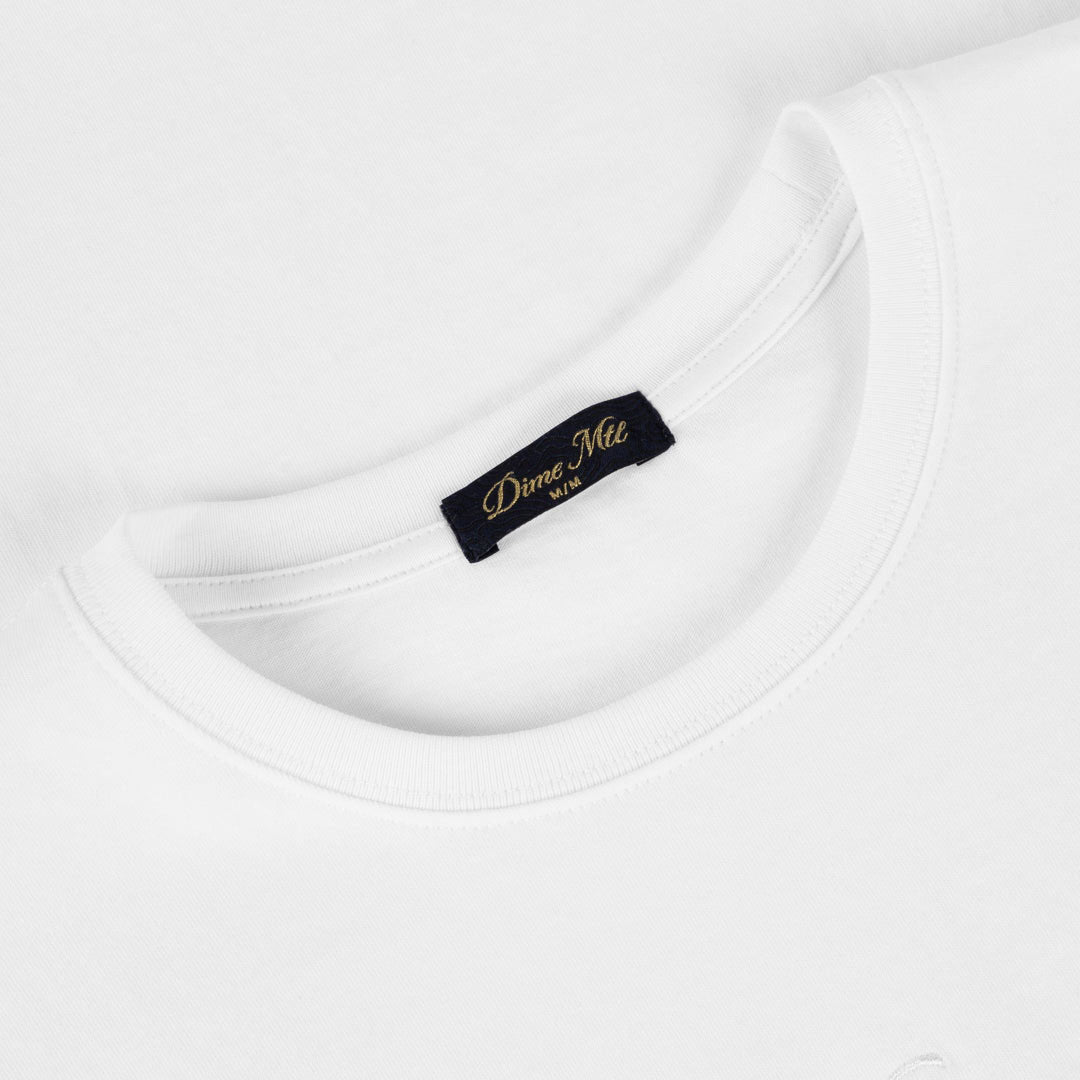 DIME MTL（ダイム モントリオール) | CURSIVE T-SHIRT / WHITE