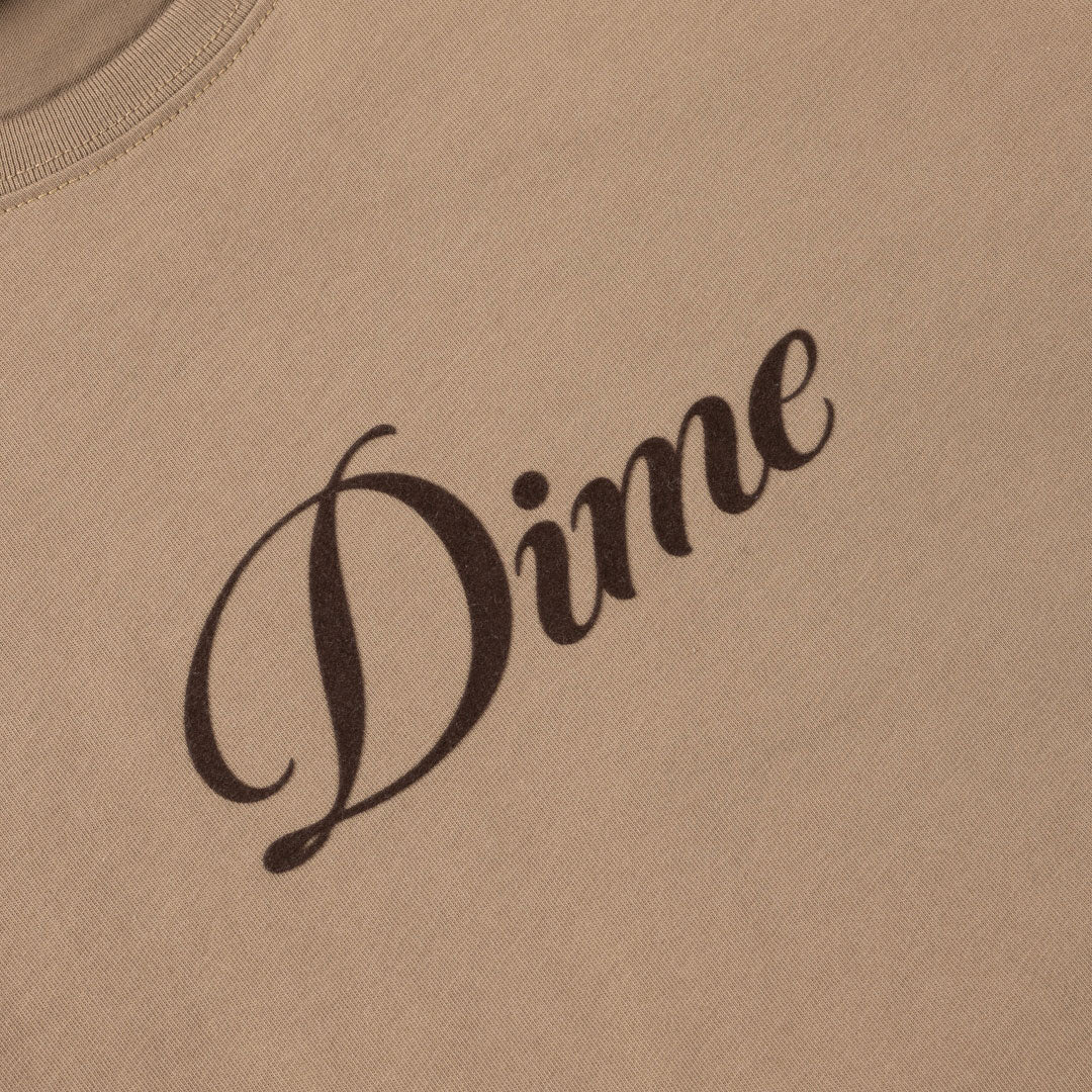 CURSIVE TEE / TAN