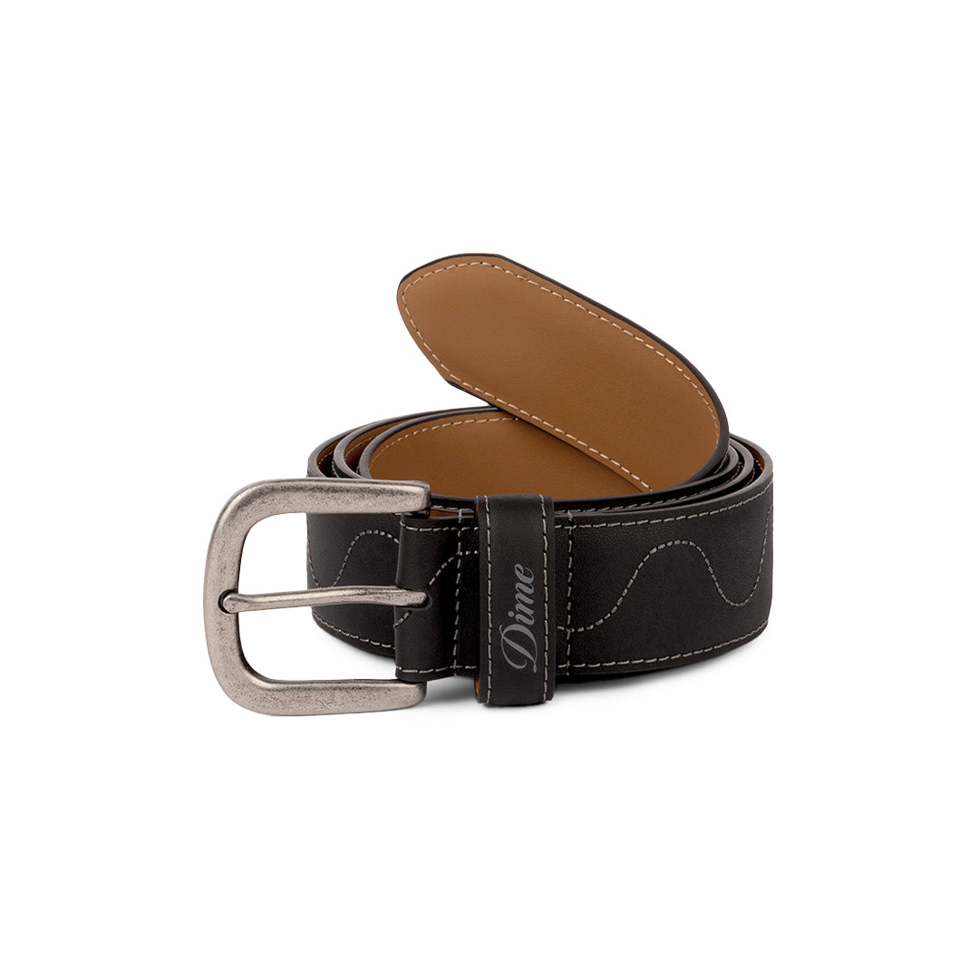 DIME MTL（ダイム モントリオール）| DESERT LEATHER BELT / BLACK | スケートボード・スノーボードのTACTICS JAPAN