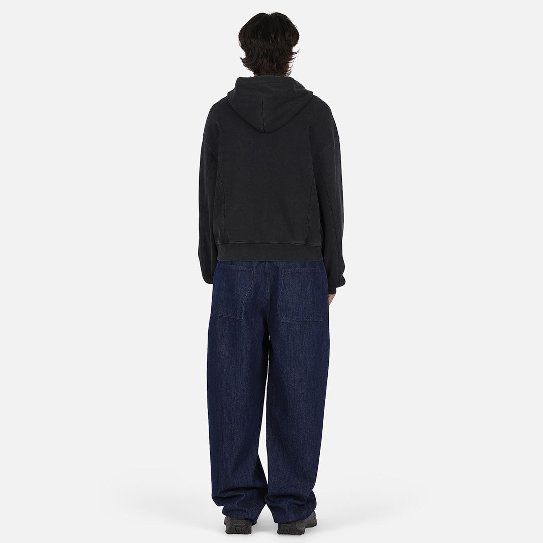 DIME（ダイム）| DISTRESSED TERRY ZIP HOODIE / ACID BLACK | スノーボード・スケートボードのTACTICS JAPAN