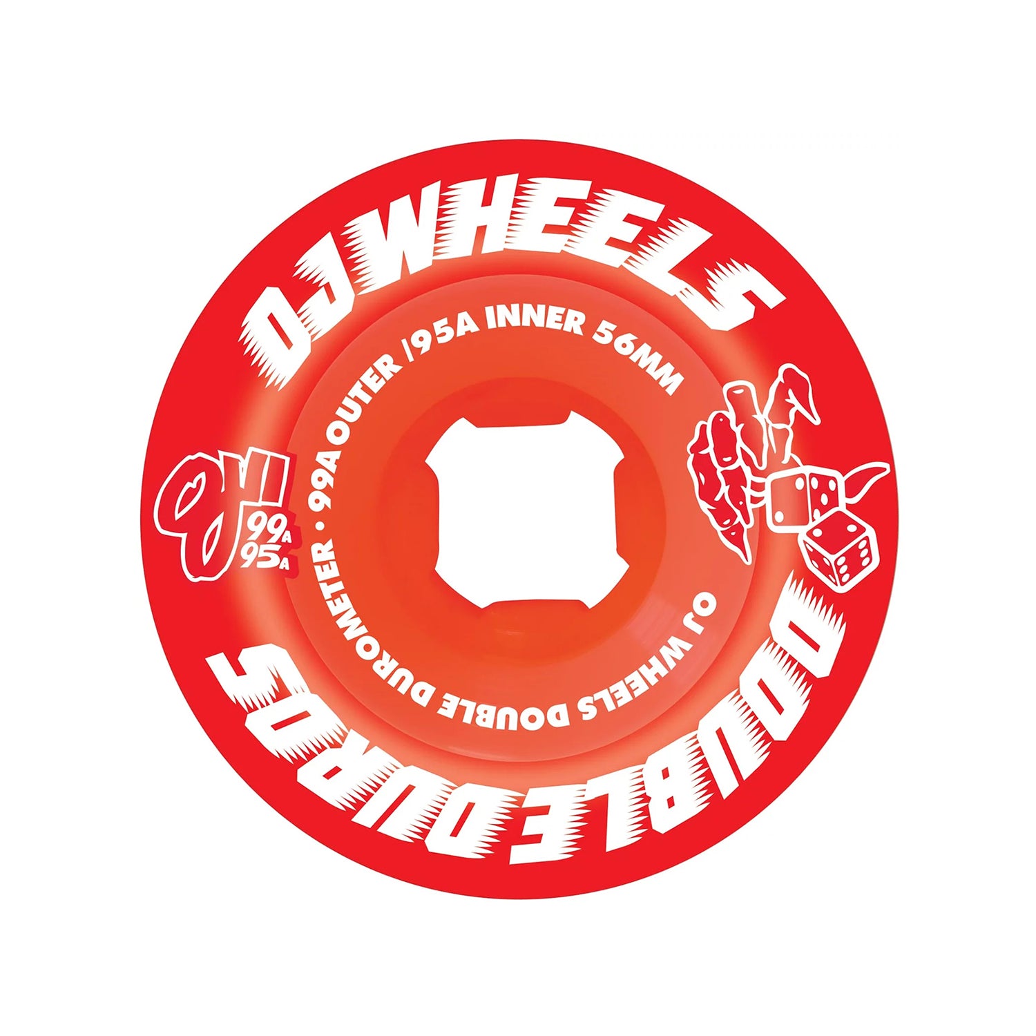 DOUBLE DURO RED 56MM99A/95A