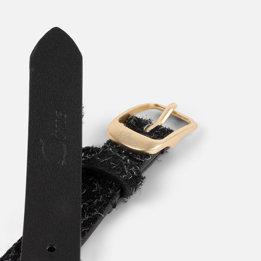 DIME（ダイム）| DRESS LEATHER BELT / SHAGGY BLACK | スノーボード・スケートボードのTACTICS JAPAN