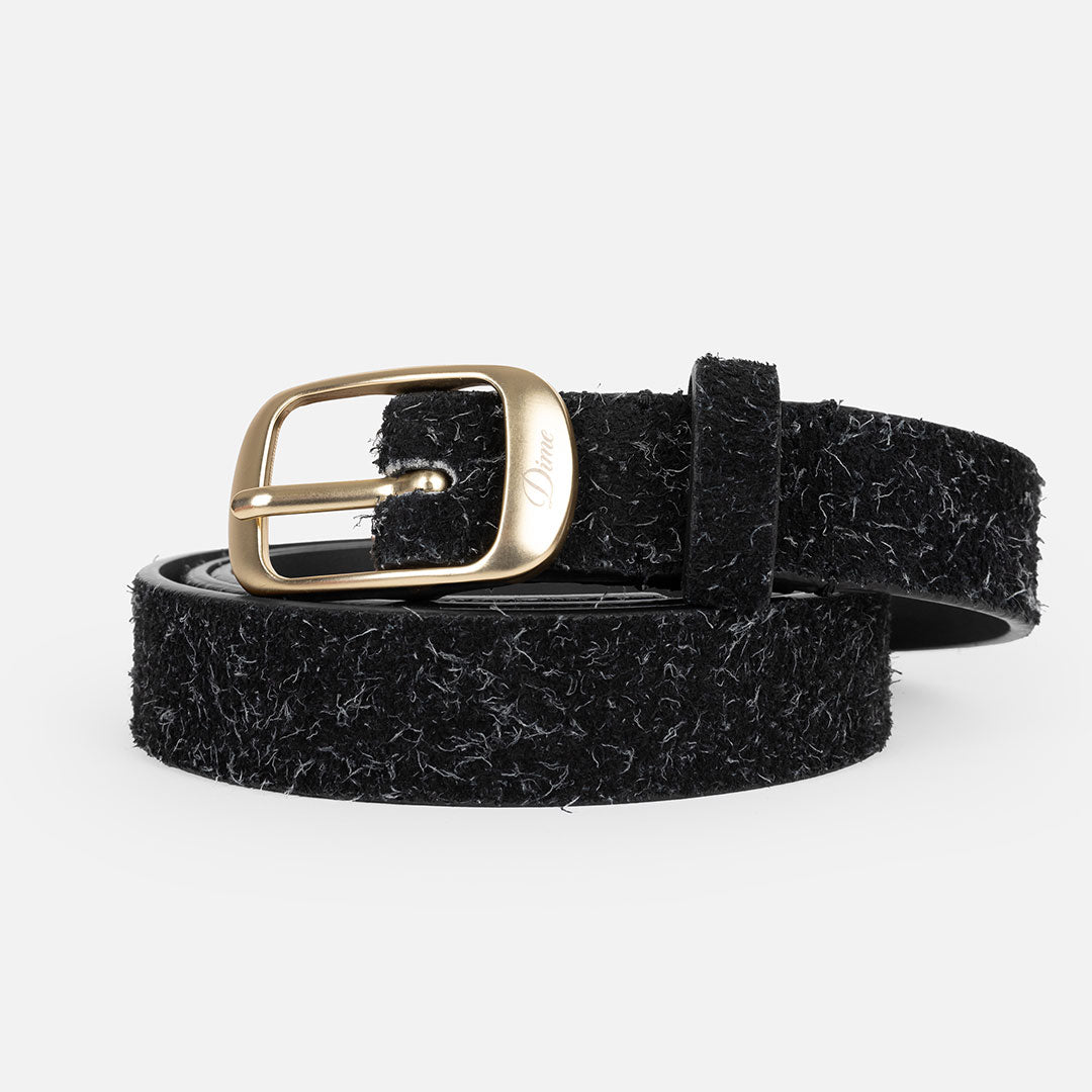 DIME（ダイム）| DRESS LEATHER BELT / SHAGGY BLACK | スノーボード・スケートボードのTACTICS JAPAN
