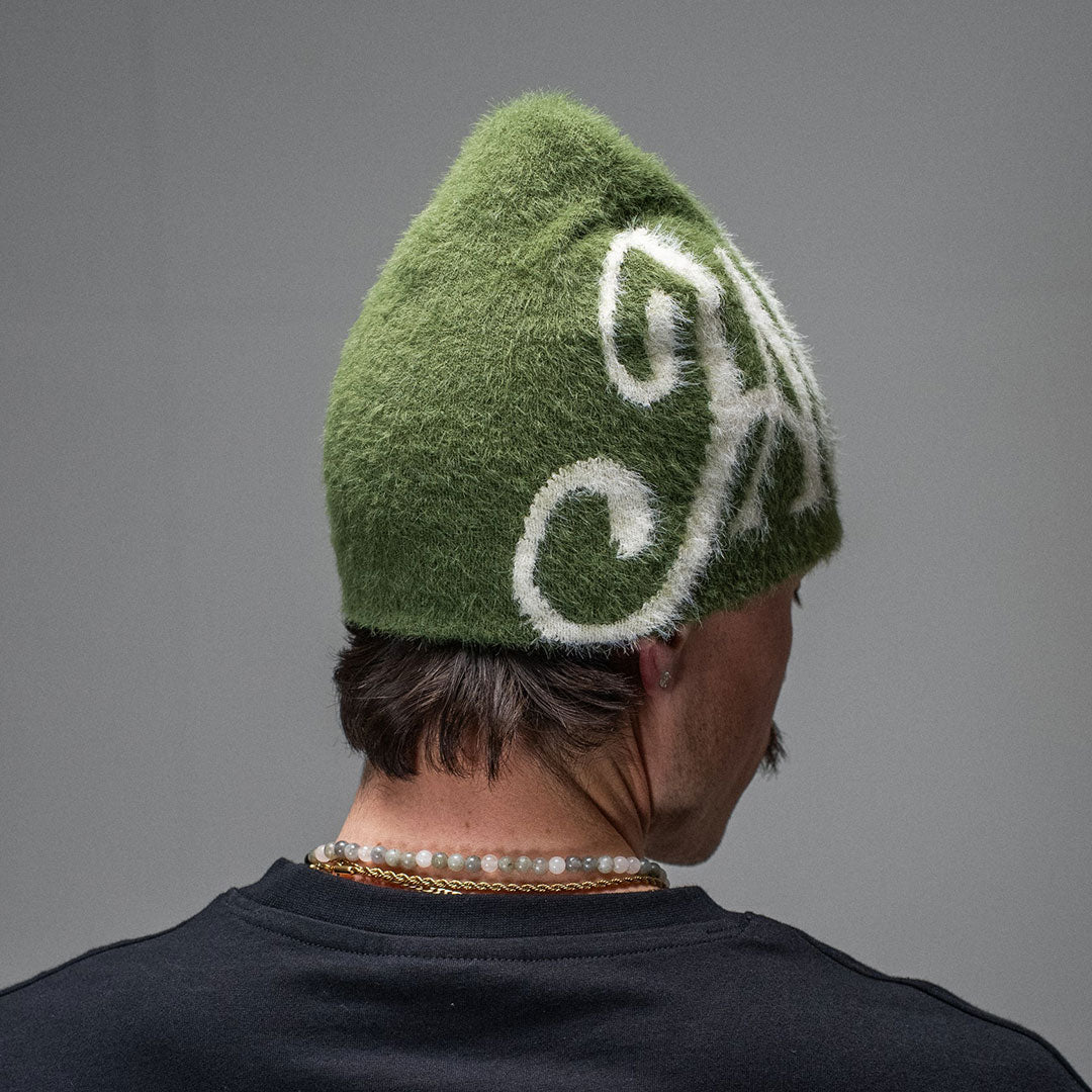 BLUR MOHAIR BEANIE / GREEN