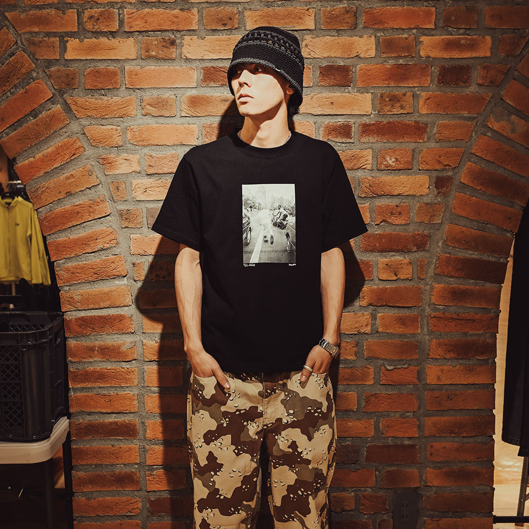 HUF WORLDWIDE（ハフ ワールドワイド）| FIGHT THE TRAFFIC S/S TEE / BLACK | スノーボード・スケートボードのTACTICS JAPAN