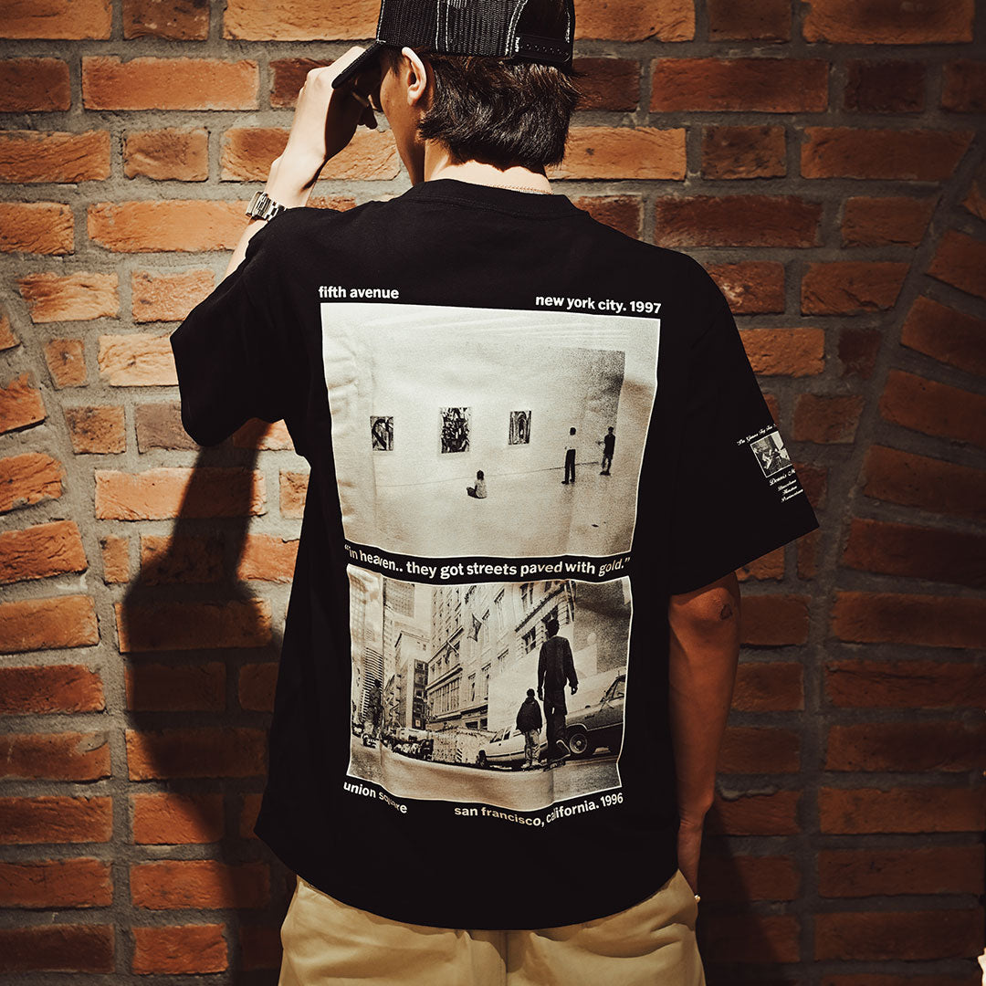 HUF WORLDWIDE（ハフ ワールドワイド）| PAVED WITH GOLD S/S TEE / BLACK | スノーボード・スケートボードのTACTICS JAPAN