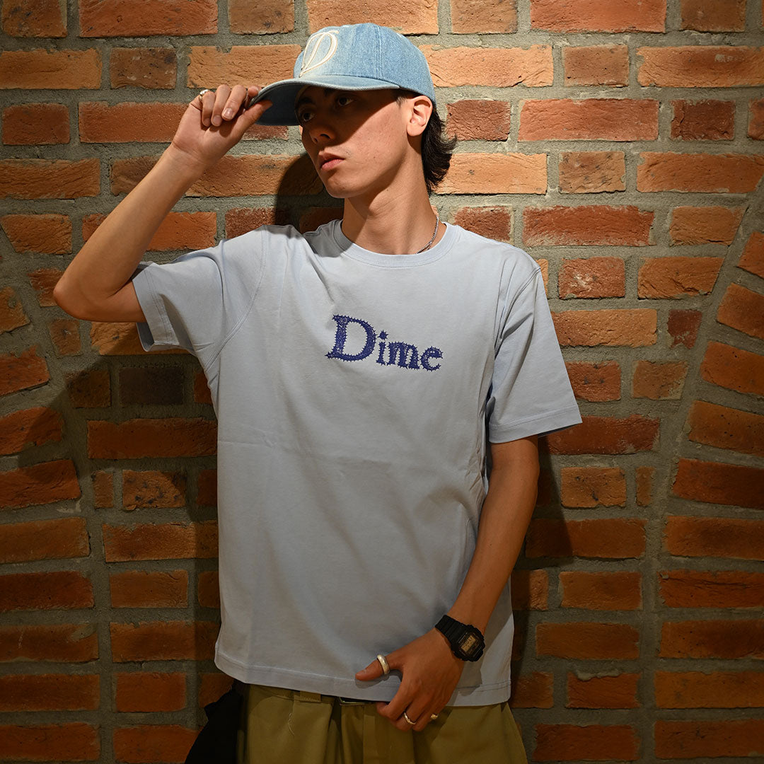 DIME MTL（ダイム モントリオール）| CLASSIC SPIKED T-SHIRT / CLEAN BLUE | スノーボード・スケートボードのTACTICS JAPAN