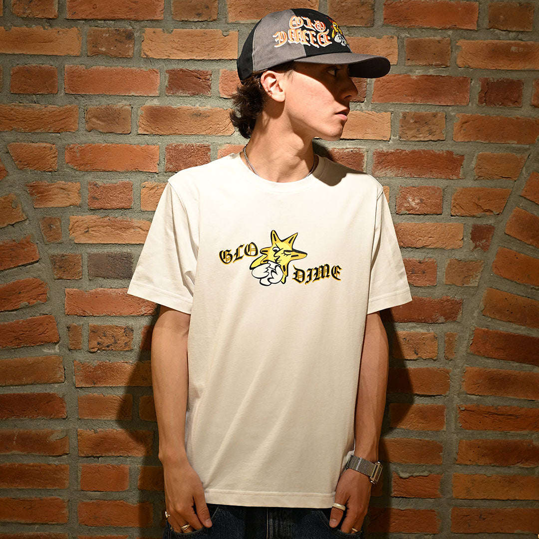 DIME MTL（ダイム モントリオール）| GLO DIME SUN T-SHIRT / WHITE | スノーボード・スケートボードのTACTICS JAPAN